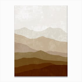 Abstract Mountains Canvas Art Canvas Print