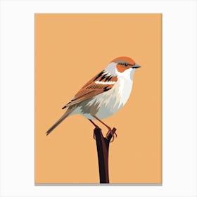 Tranquil Sparrow Grace Canvas Print