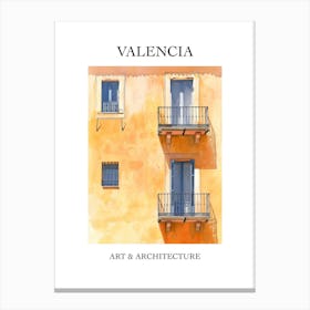 Valencia Travel And Architecture Poster 2 Canvas Print