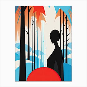 Bora Bora French, Polynesia, Bold Outlines 4 Canvas Print