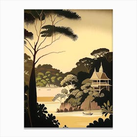 Koh Lanta Thailand Rousseau Inspired Tropical Destination Canvas Print