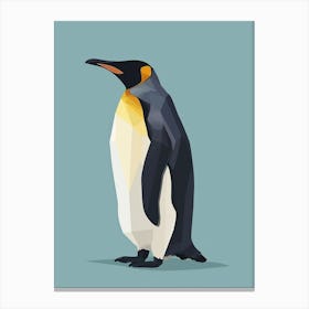 Emperor Penguin Livingston Island Minimalist Illustration 2 Canvas Print