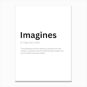 Imagines Definition Meaning Canvas Print