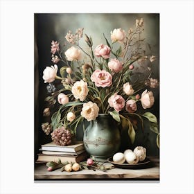 Flowers In A Vase 2 Canvas Print