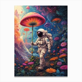 Psychedelic Mushrooms Print Canvas Print