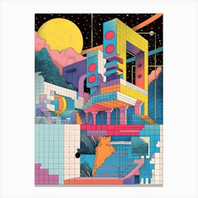 Futuristic City Canvas Print