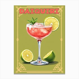 Cuba Daiquiri Cocktail V 04 Canvas Print