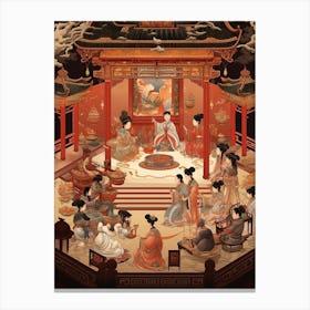 Chinese Ancestor Worship Illustration 8 Canvas Print