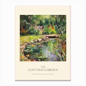 Cottage Garden Poster Enchanted Pond 6 Canvas Print