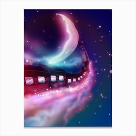 Train In The Sky Canvas Print