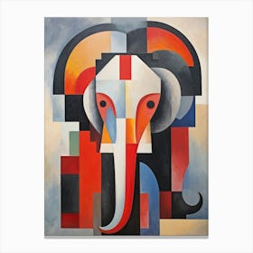 Elephant Abstract Pop Art 8 Canvas Print