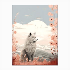 Modern Japandi Dog 2 Canvas Print