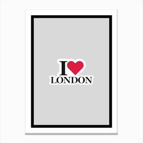 I Love London Canvas Print