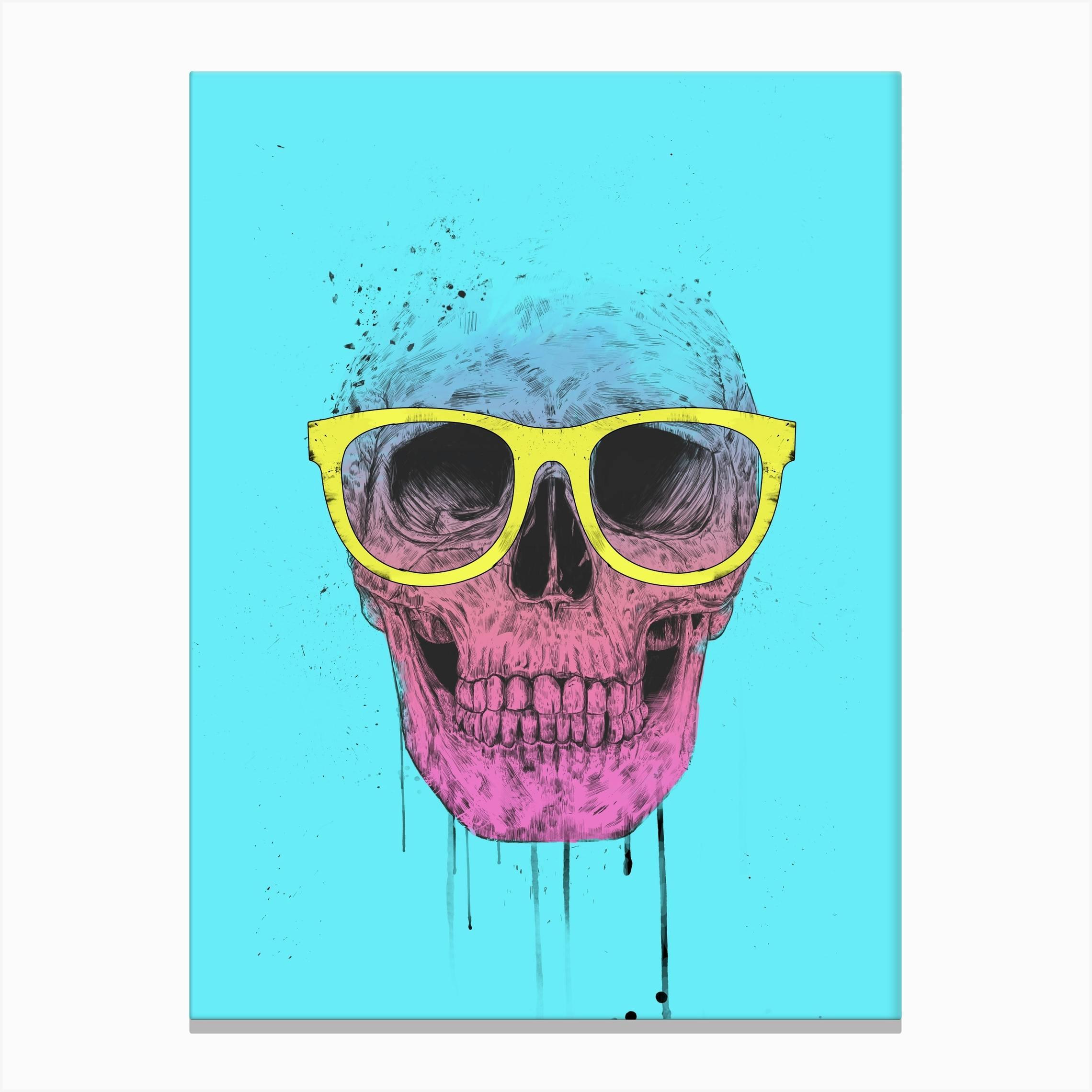 skull with sunglasses