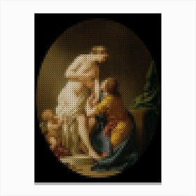 Pygmalion And Galatea (1781) – Louis Jean François Lagrenée (French, 1724 1805) Canvas Print