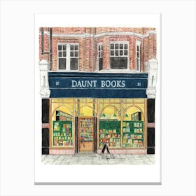 Daunt Bookshop Canvas Print