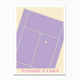 Tennis Court 3 Canvas Print