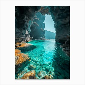 Caves In Greece 1 Canvas Print