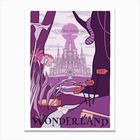 Fictional Travel - Wonderland Canvas Print