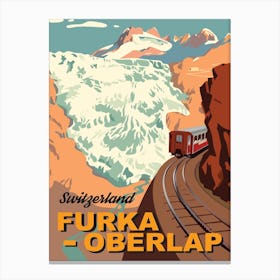 Furka Oberlap, Switzerland Canvas Print