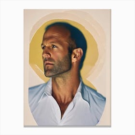 Jason Statham Retro Collage Movies Canvas Print