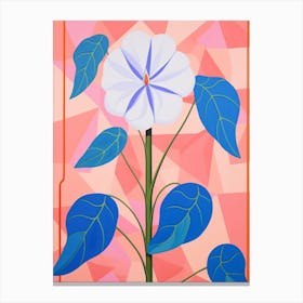 Moonflower 4 Hilma Af Klint Inspired Pastel Flower Painting Canvas Print