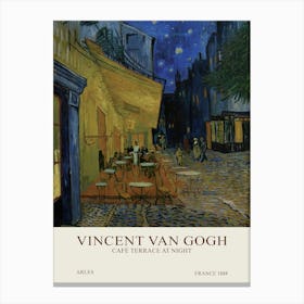 Vincent Van Gogh - Café terrace at night Canvas Print