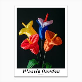 Bright Inflatable Flowers Poster Gloriosa Lily 1 Canvas Print