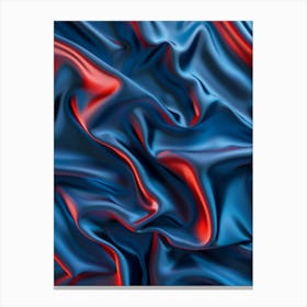 Blue And Red Silk Background Canvas Print