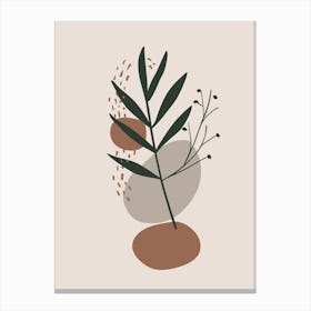 Abstract Plant Illustration Canvas Print