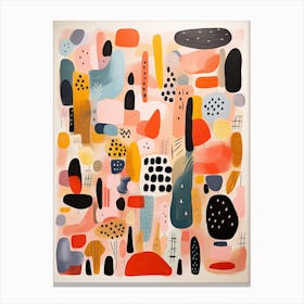 Abstract Maximalist Colorful Art Canvas Print
