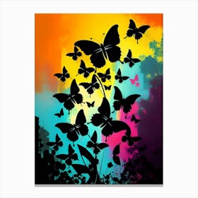 Abstract Of Butterflies 1 Canvas Print