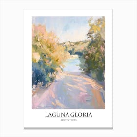 Laguna Gloria Austin Texas Oil Painting 3 Poster Canvas Print