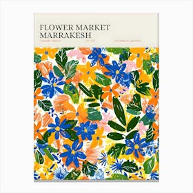 Flower Market Marrakesh Canvas Print