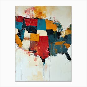 United States Map Canvas Print