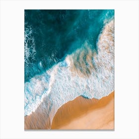 Aerial View Of A Beach 151 Canvas Print