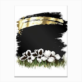 Black And Gold Painting 3 Canvas Print