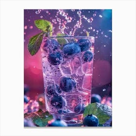 Blueberry Drink Canvas Print