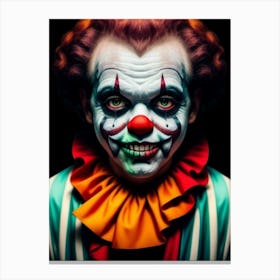 Clown Portrait Canvas Print