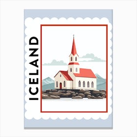 Iceland 3 Travel Stamp Poster Canvas Print