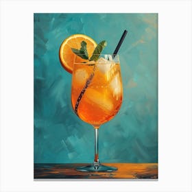 Orange Cocktail 23 Canvas Print