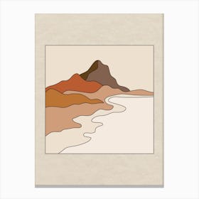 Mountain Shore Canvas Print