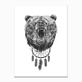 Don't Wake The Bear Canvas Print