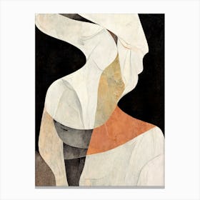 Abstract Figure Earth Tones 1 Canvas Print