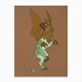 The Gryphon (1915), Alice in Wonderland Canvas Print