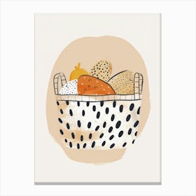 Basket Of Bread 1 Canvas Print