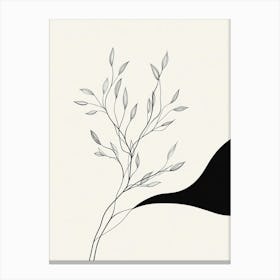 Tree Drawing Canvas Print