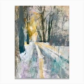 Winter Road Canvas Print