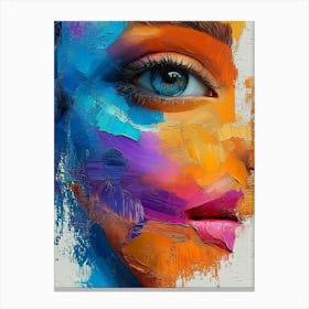 Acrylic Eye Face Canvas Print