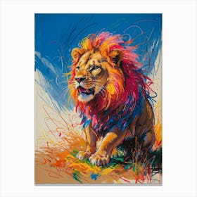 Lion Photo Canvas Print